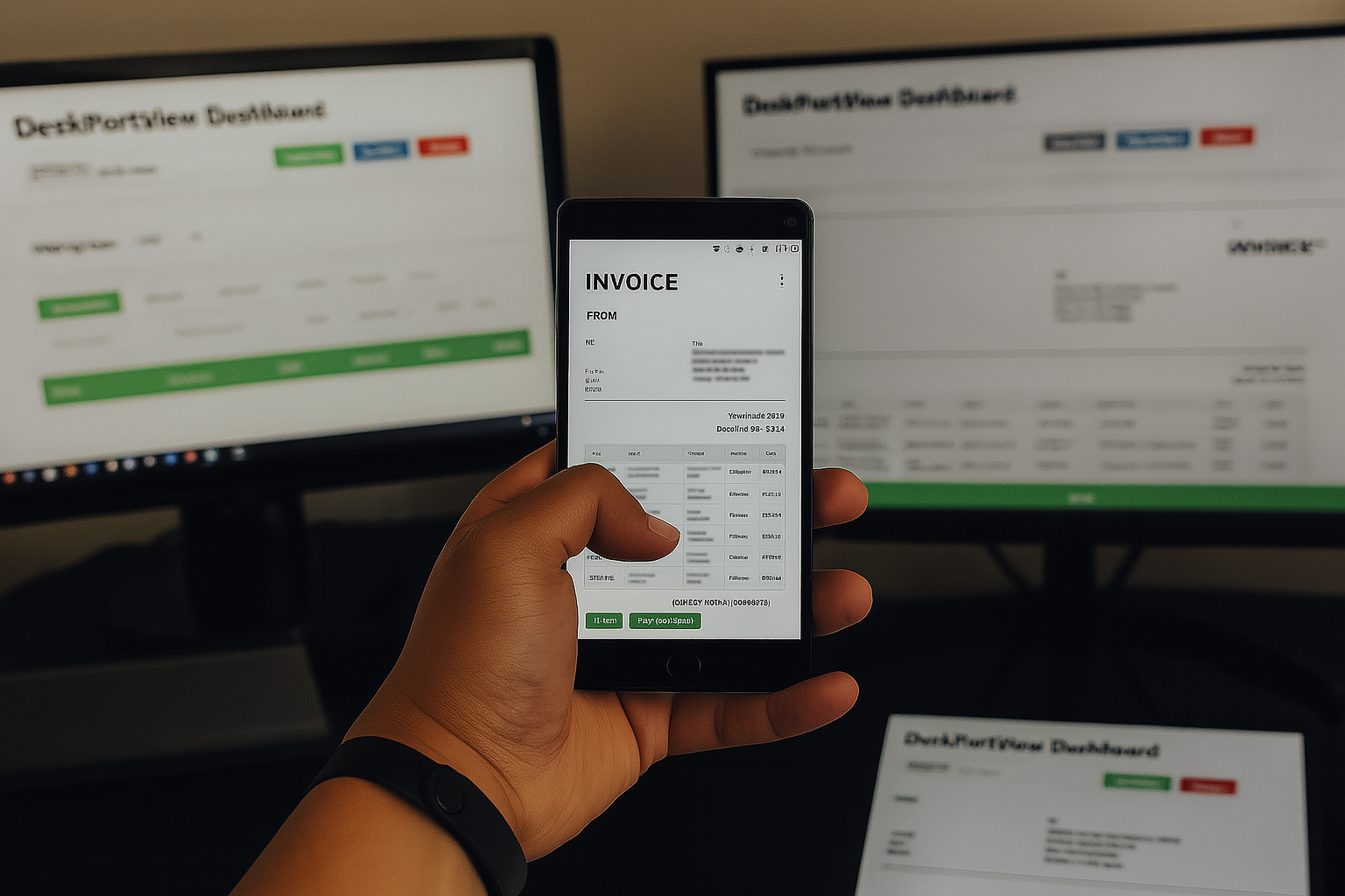 DeskPort on multiple devices - desktop, tablet, and mobile